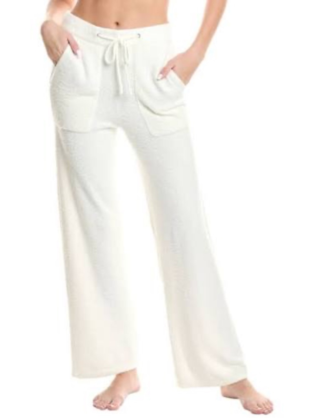 Barefoot Dreams CozyChic Lite Lounge Pants Ivory SMALL